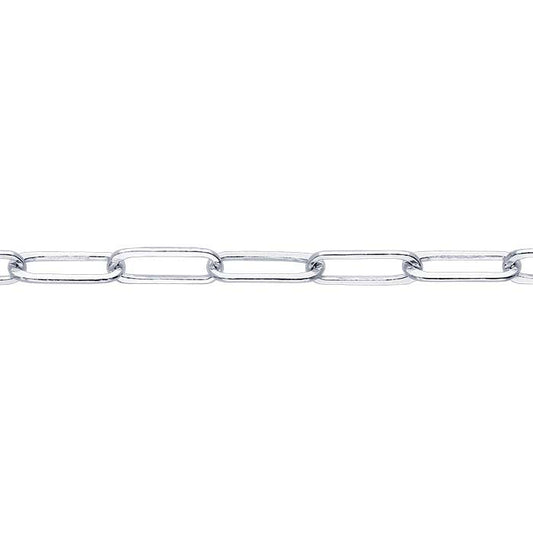 Sterling Silver 1.9mm Flat Oval Cable Chain