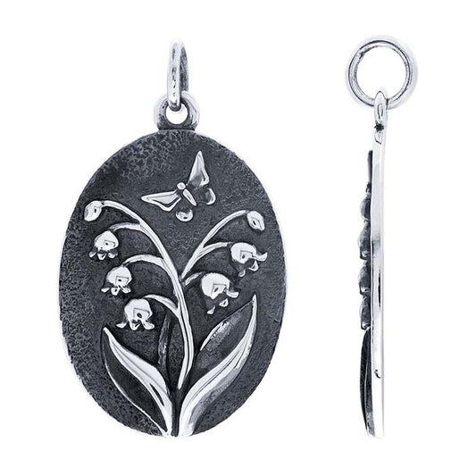 Sterling Silver Lily of the Valley Pendant