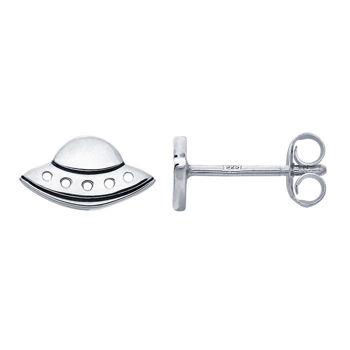 Sterling Silver UFO Post Earrings