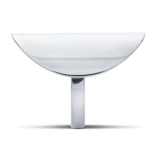 Sterling Silver Shiny Saddle Ring