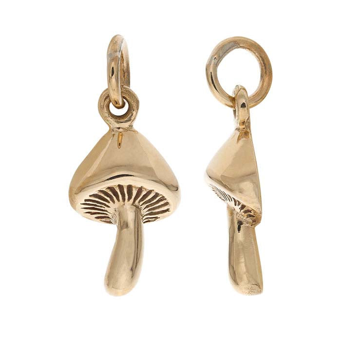 Bronze Mushroom Charm