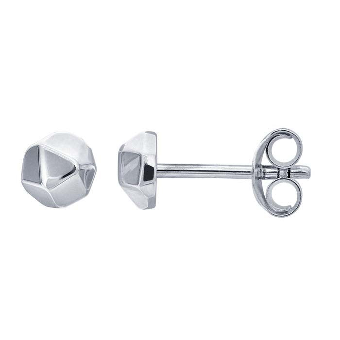 Sterling Silver Nugget Post Earrings