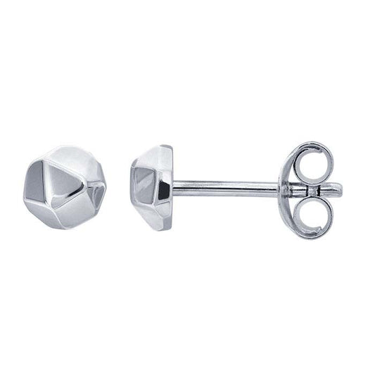 Sterling Silver Nugget Post Earrings