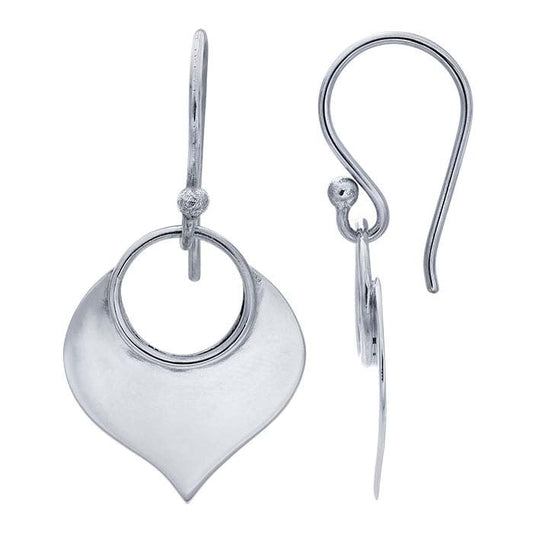 Sterling Silver Lotus Petal Earrings