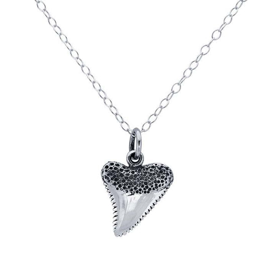 Sterling Silver Shark Tooth Necklace