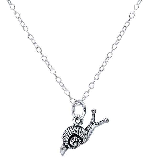 Sterling Silver Snail Necklace
