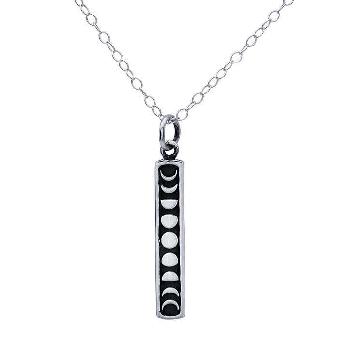 Sterling Silver Moon Phase Necklace