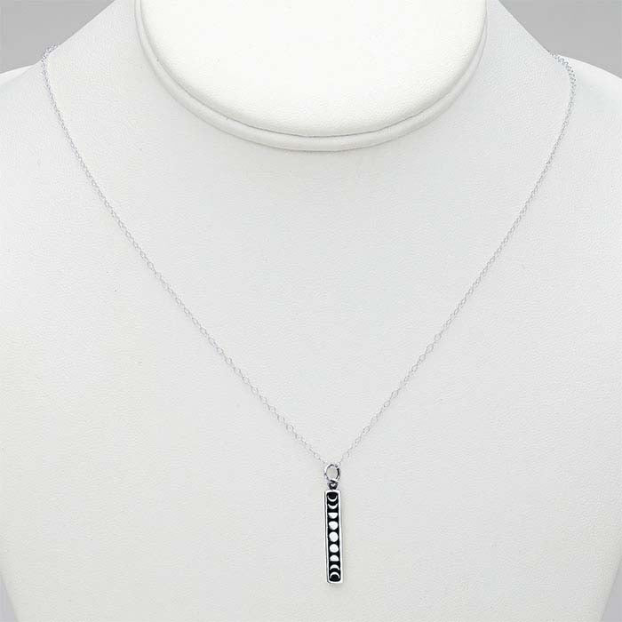 Sterling Silver Moon Phase Necklace