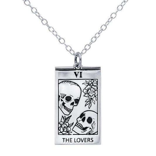 Sterling Silver Lover's Tarot Necklace