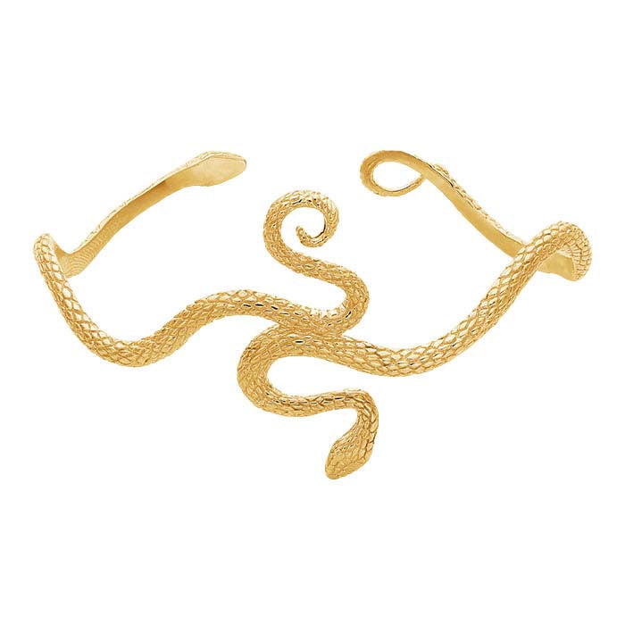 Bronze Snake Cuff Bracelet