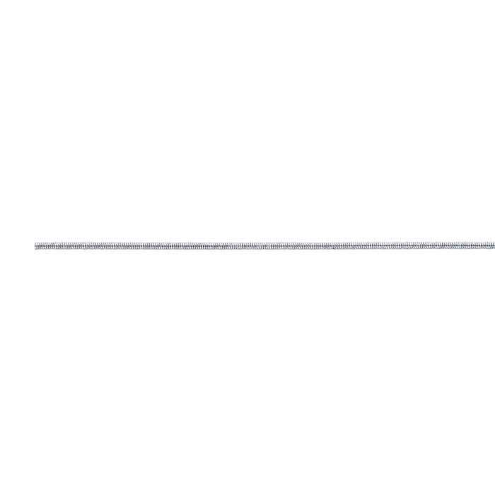 Sterling Silver-Wrapped Stainless Steel 0.5mm Cable Neck Wire, 1 Meter