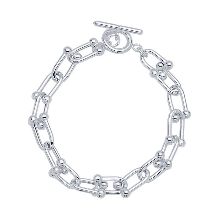 Sterling Silver Jax Link Chain Bracelet