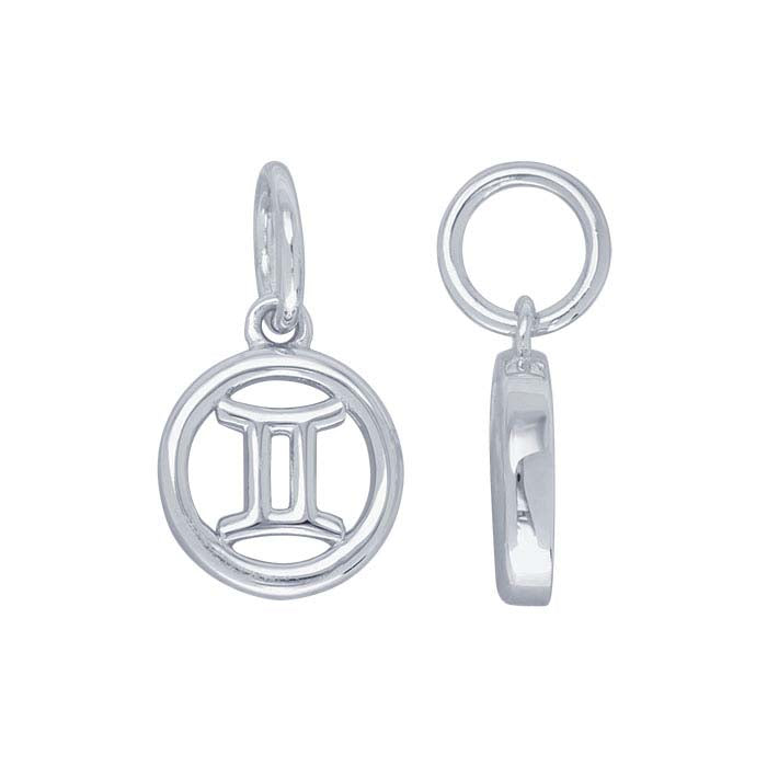 Sterling Silver Gemini Charm
