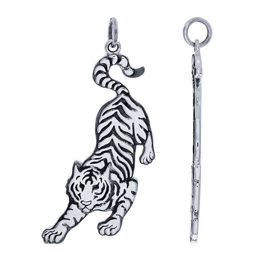 Sterling Silver Bengal Tiger Pendant