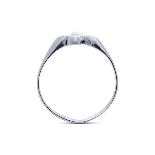 Anillo de Cruz de Plata de Ley