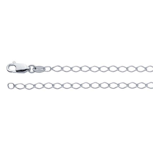 Sterling Silver 2.85mm Curb Chain