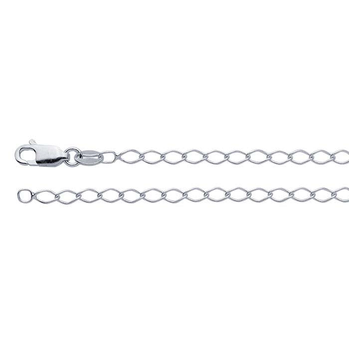 Sterling Silver 2.85mm Curb Chain