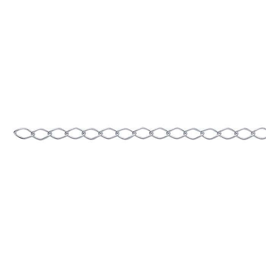 Sterling Silver 2.85mm Curb Chain, By the Foot