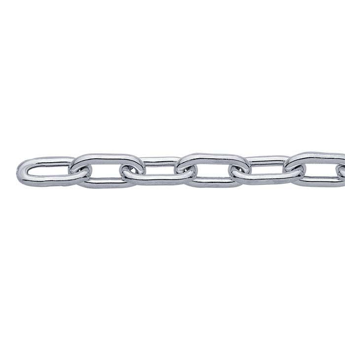 Sterling Silver 7.15mm Oval Cable Chain