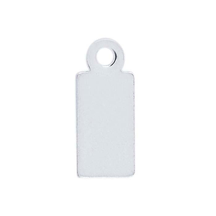 Sterling Silver 11.7 x 4.9mm Rectangle Tag, 0.81mm, Soft