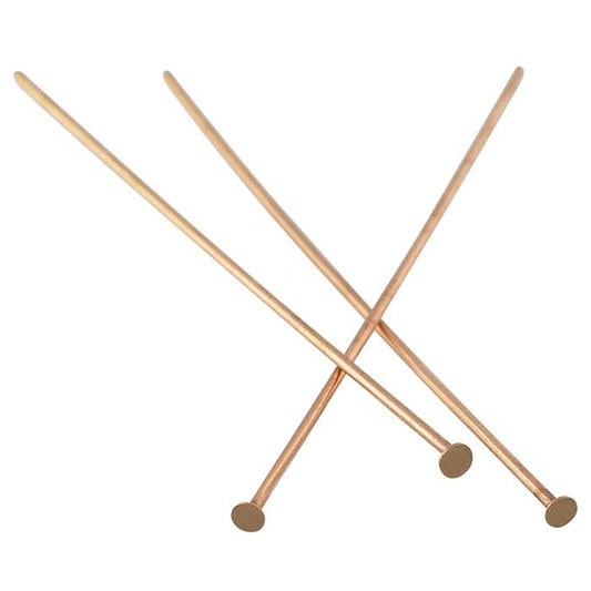 Brons 50,8 mm 1,9 mm Flat Head Pin, 0,72 mm, 1/2-hård