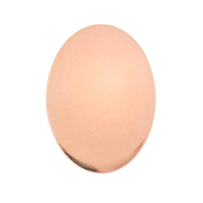 Copper Oval Stampings, 1/2-Hard