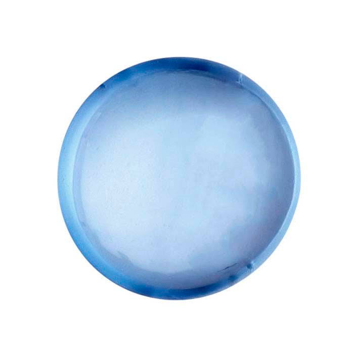 Swiss-Blue Topaz 6mm Round Cabochon
