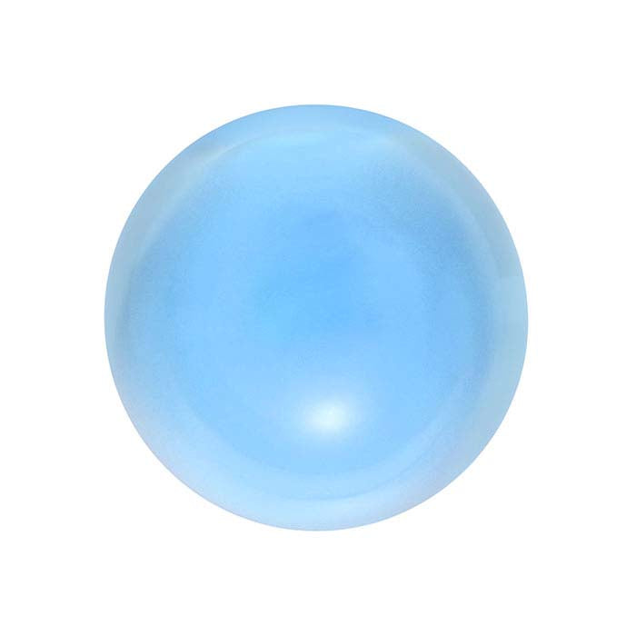 Swiss-Blue Topaz 8mm Round Cabochon