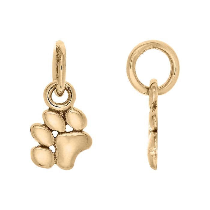 Bronze Paw-Print Charm