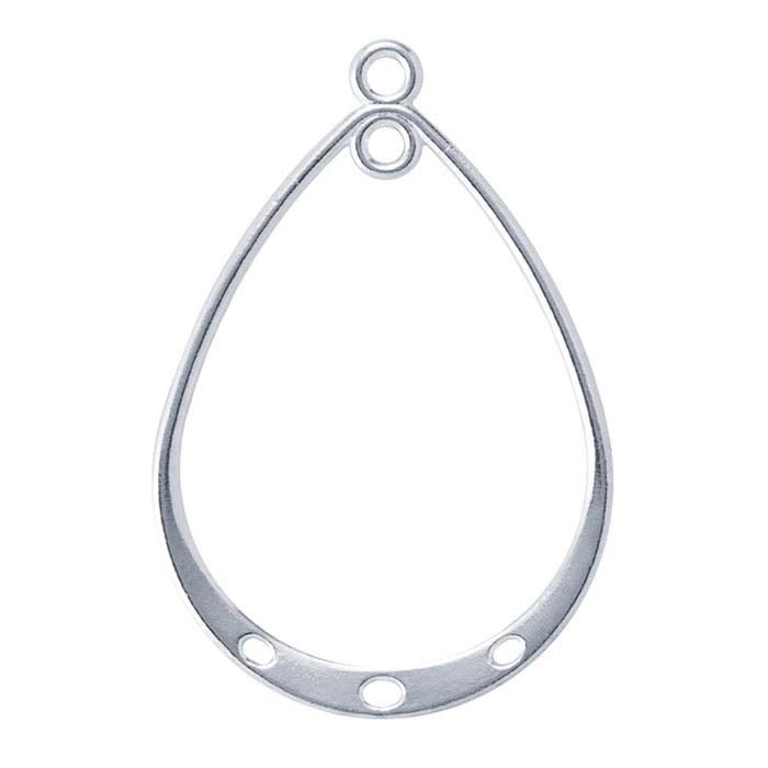 Sterling Silver Teardrop Component