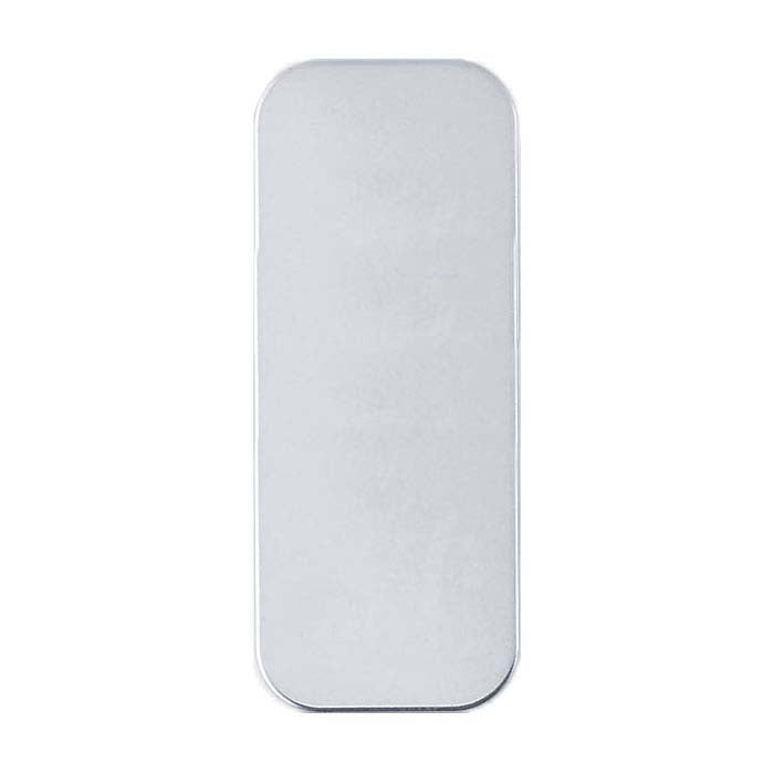 Sterling Silver 22 x 8mm Rounded Rectangle Stamping, 0.51mm, Dead-Soft