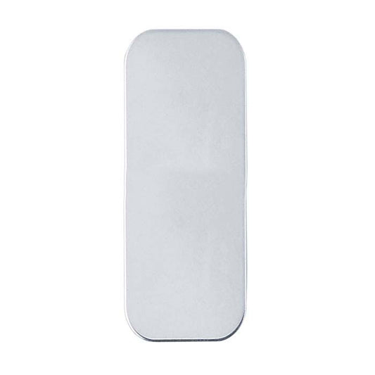 Sterling Silver 26 x 10 mm Rundad rektangel stansning, 0,64 mm, mjuk