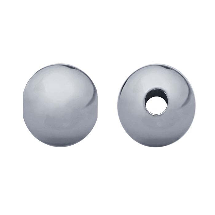 Sterling Silver 3mm Round Seamless-Look Bead