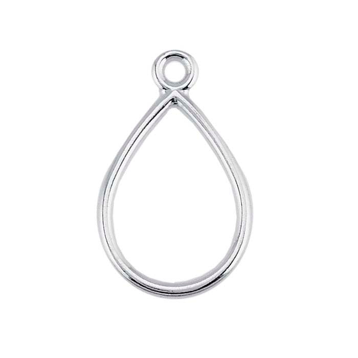 Sterling Silver Teardrop Component