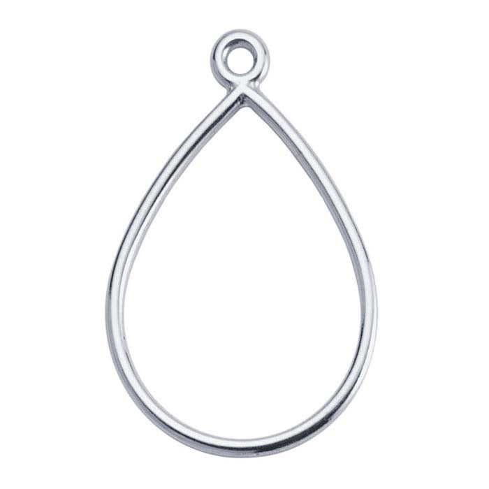 Sterling Silver Teardrop Component