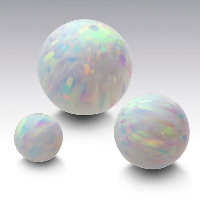 Kyocera Fire & Snow Opal 6mm Bead