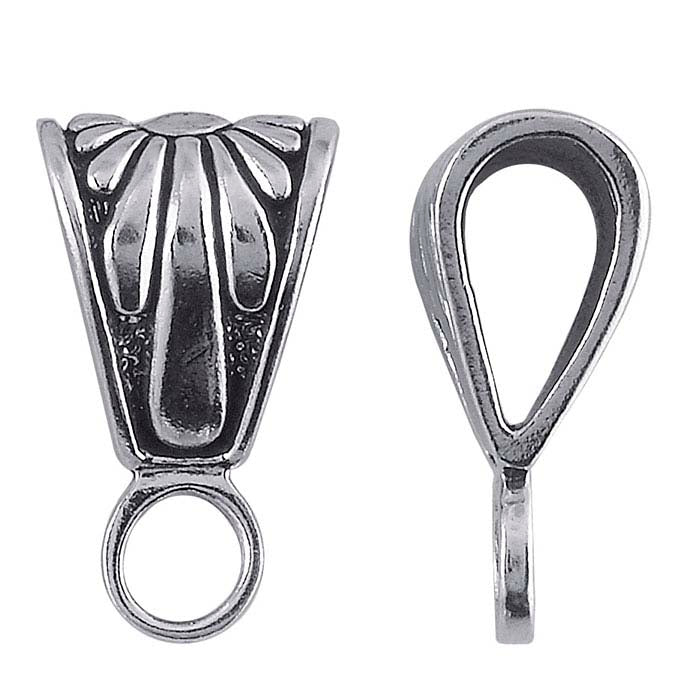 Sterling Silver Southwest Sun Bail with Ring