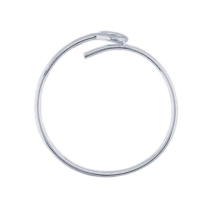 0.71mm Beading Hoop Earring