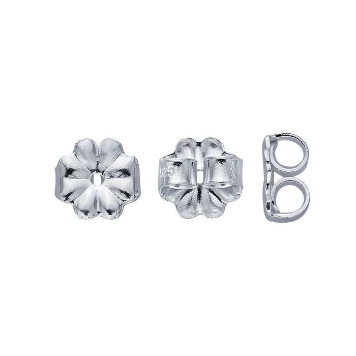 Sterling Silver 5mm dia. Heavyweight Friction Ear Nut