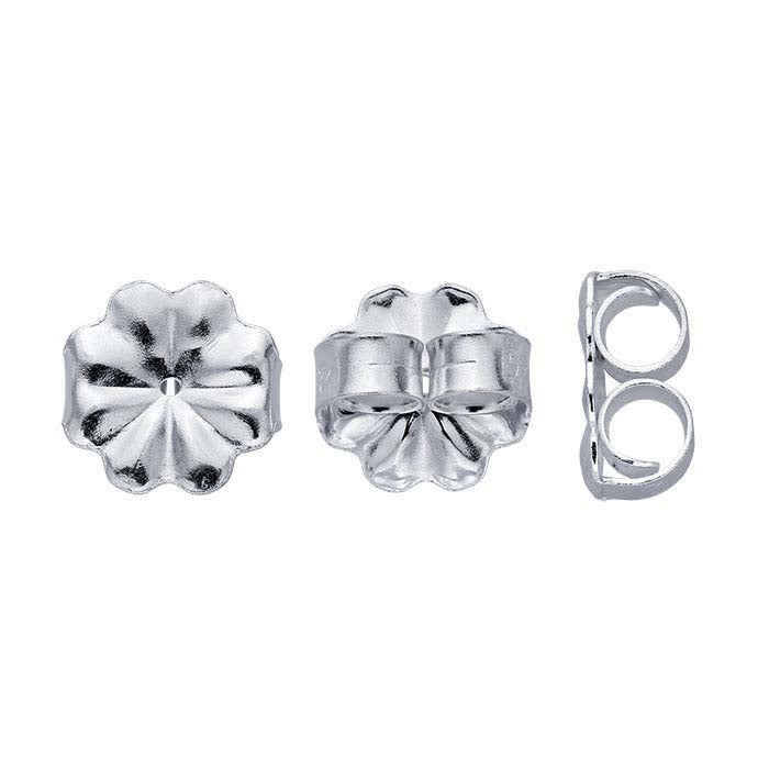 Sterling Silver 9mm dia. Heavyweight Friction Ear Nut