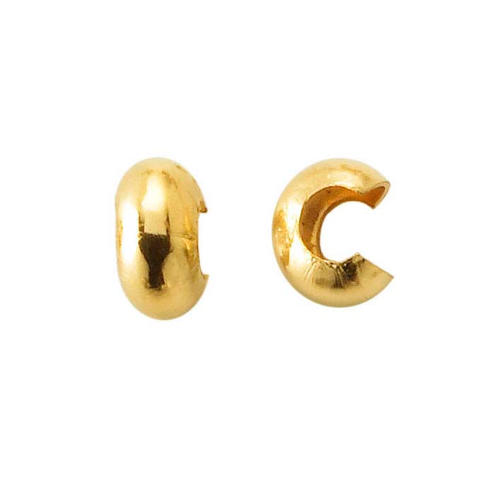 Cache perle serti en or jaune 14/20 rempli