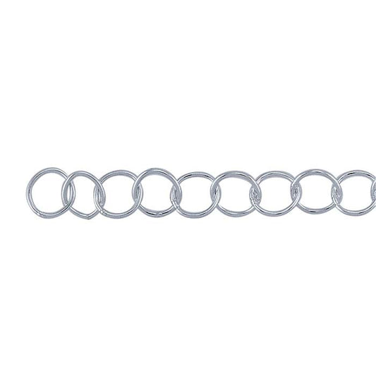Sterling Silver 3.5mm Round Cable Chain, 15.24 m. Spool