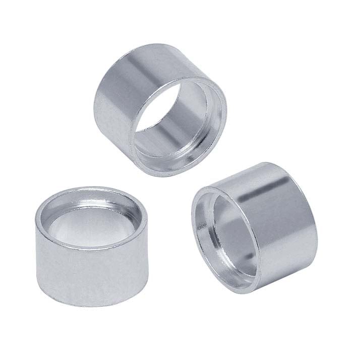 Sterling Silver 5mm Round Tube Bezel Setting, Die Struck