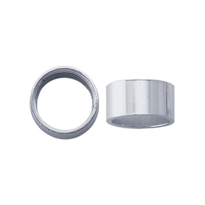 Sterling Silver 5mm Round Tube Bezel Setting, Die Struck