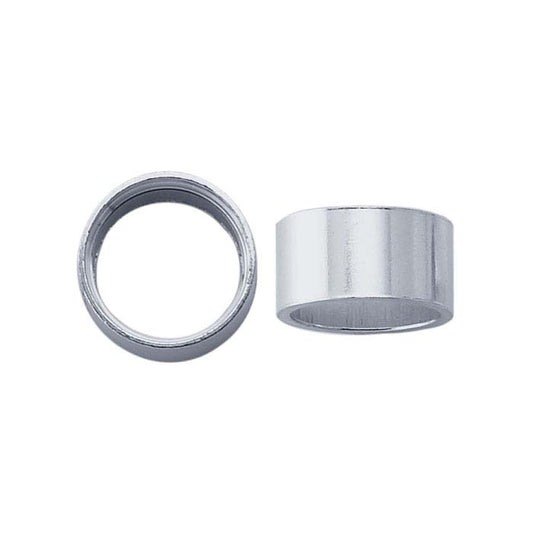 Sterling Silver 5mm Round Tube Bezel Setting, Die Struck