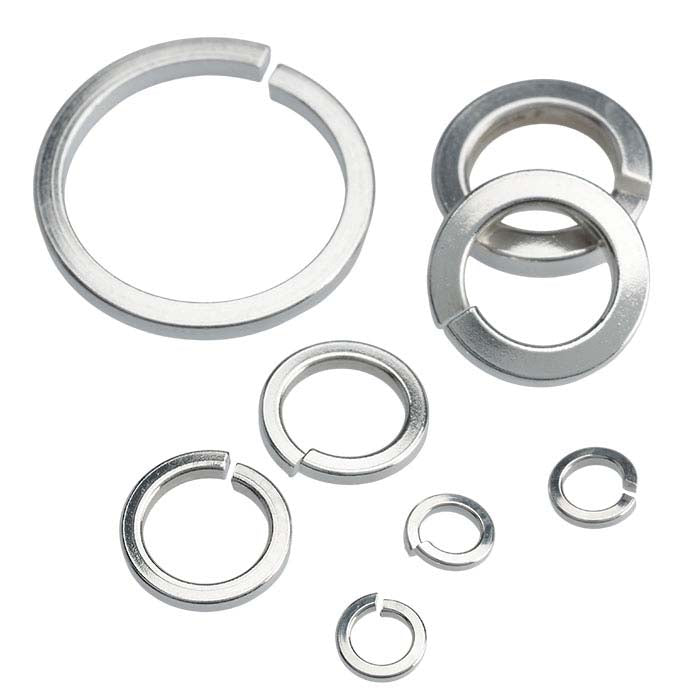 Sterling Silver 8mm ID Round Square-Wire Jump Ring