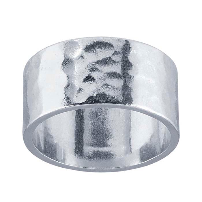 Sterling Silver Hammered Band