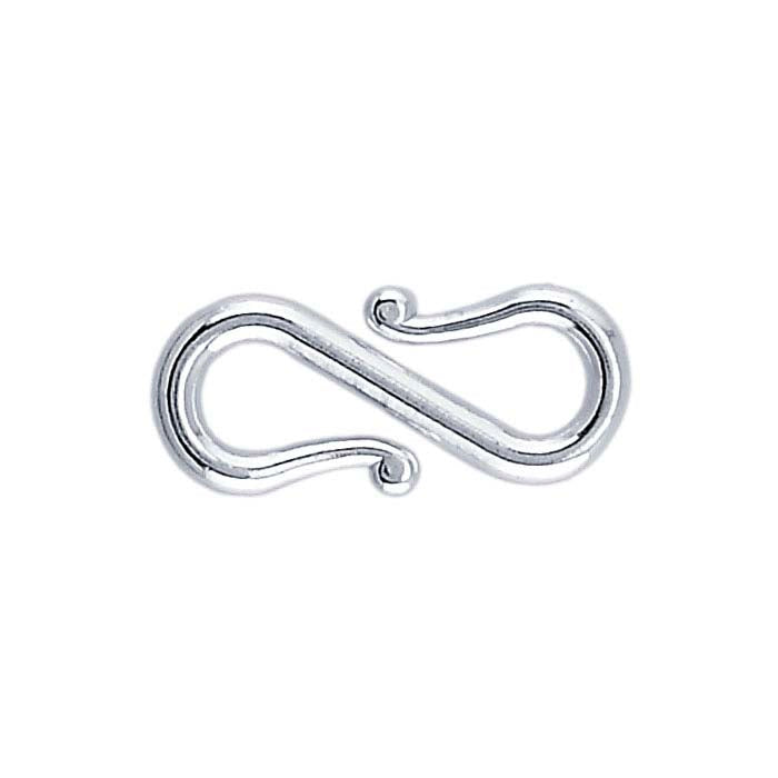 Fermoir en S en argent sterling 12,3 x 5,1 mm