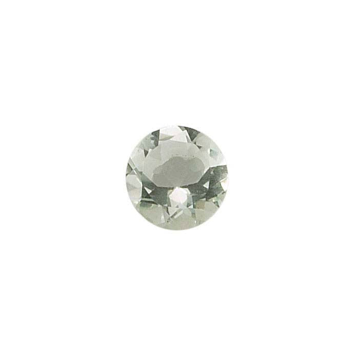 Green Quartz 8mm Round Faceted Gemstone, AA-Grade