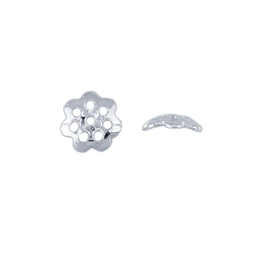 Sterling Silver Flower Bead Cap